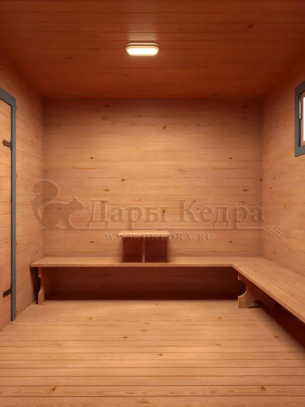 Каркасно-щитовая баня из кедра «Мега»